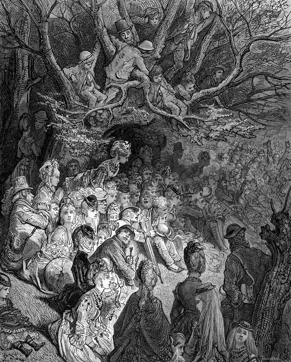 Elvebredden - Under trærne av Gustave Doré av Gustave Dore