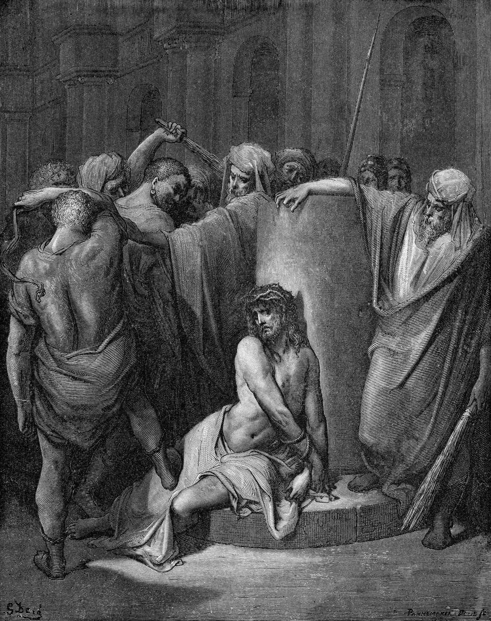 Kristi flagellasjon av Gustave Dore
