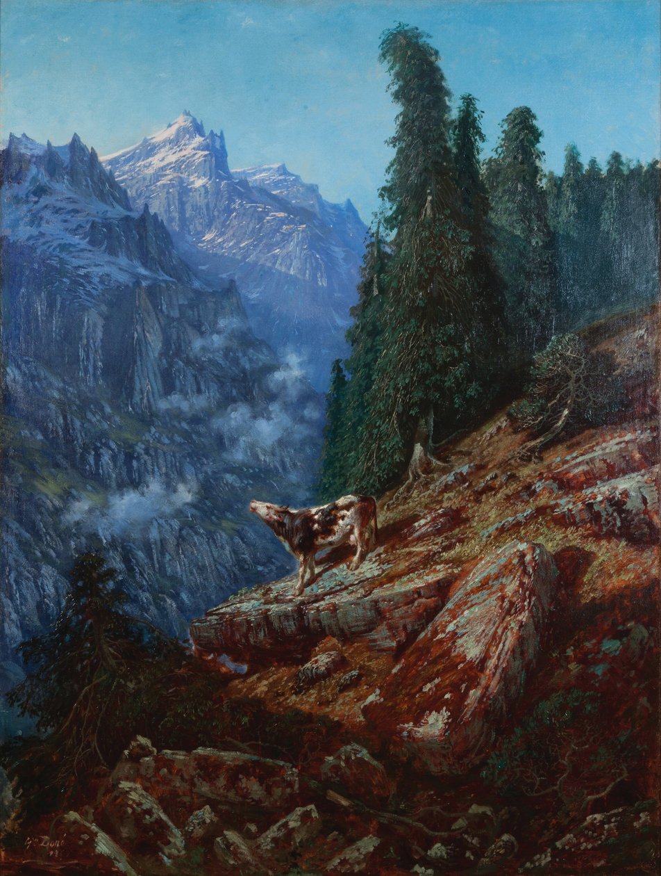 Den tapte ku 1852 (Olje på lerret) av Gustave Dore
