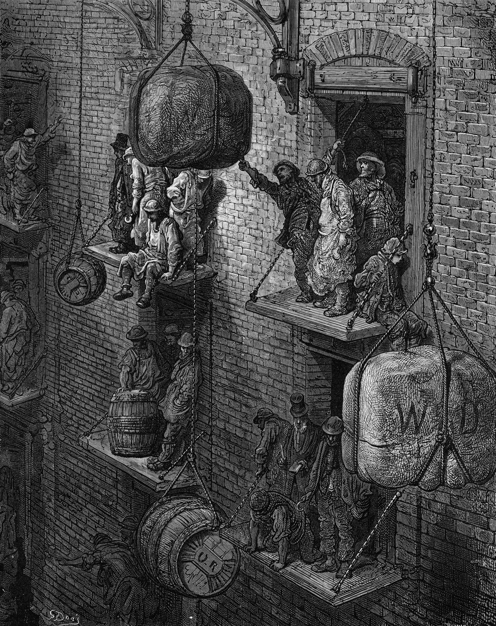 Viktoriansk lager i London av Gustave Dore