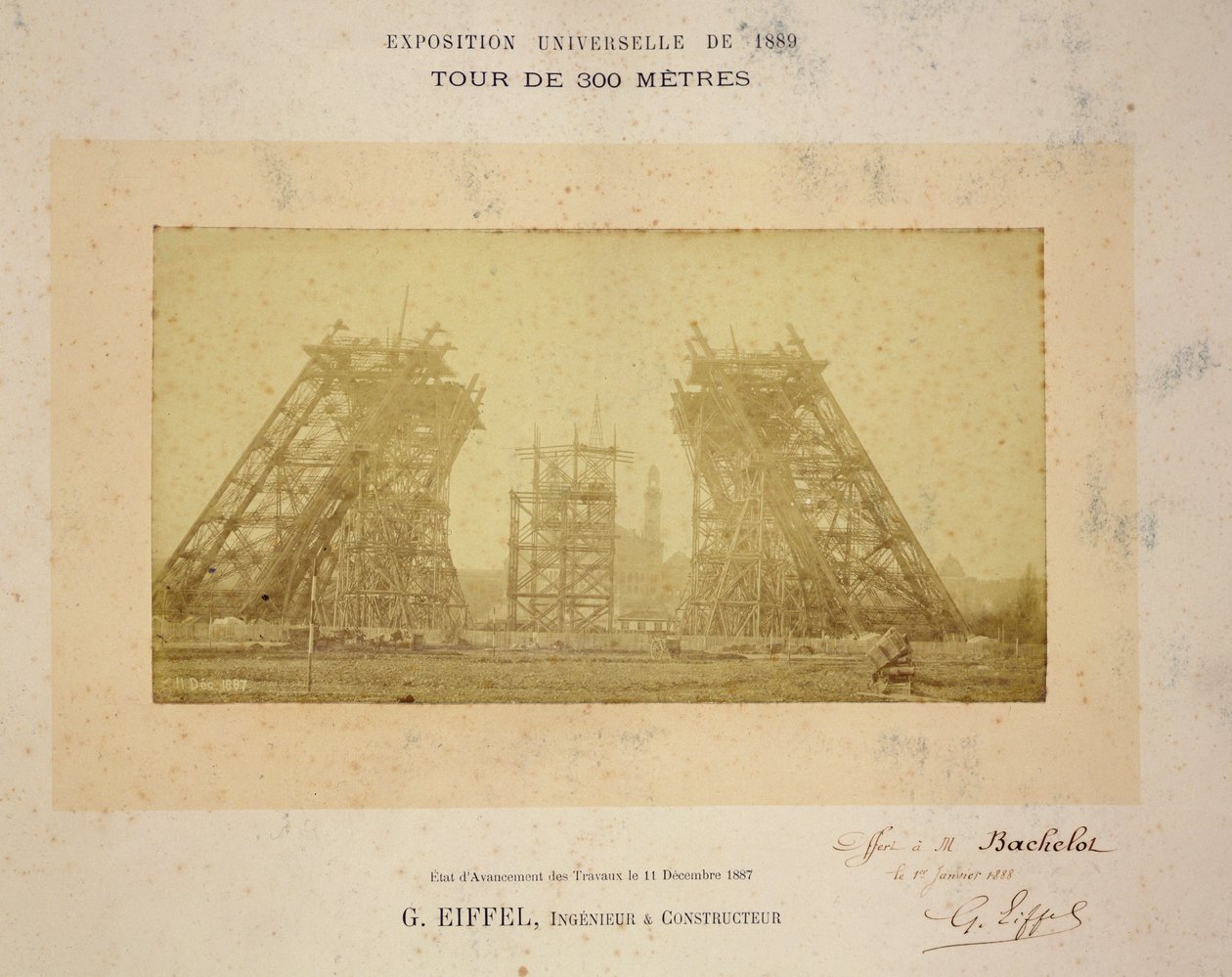 Bygging av Eiffeltårnet av Gustave Eiffel