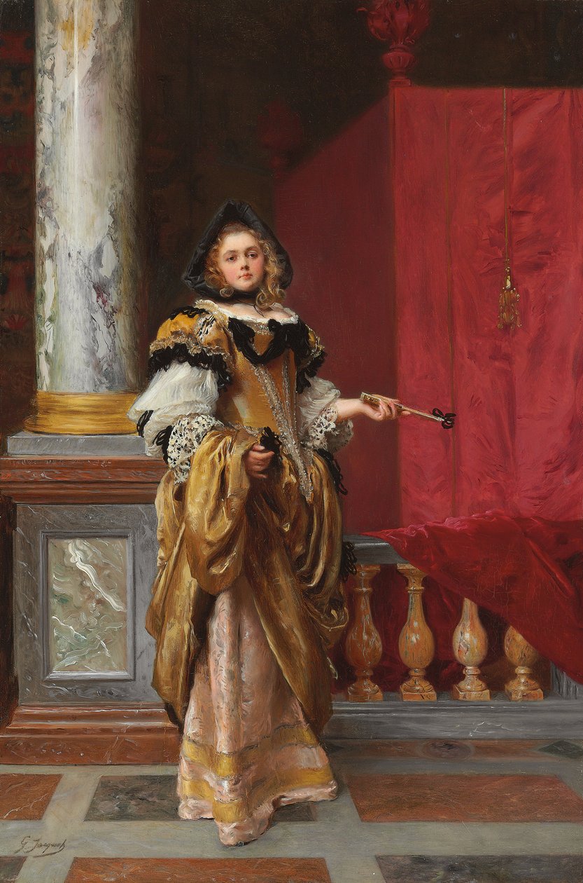 Ankomst til ballet av Gustave Jacquet
