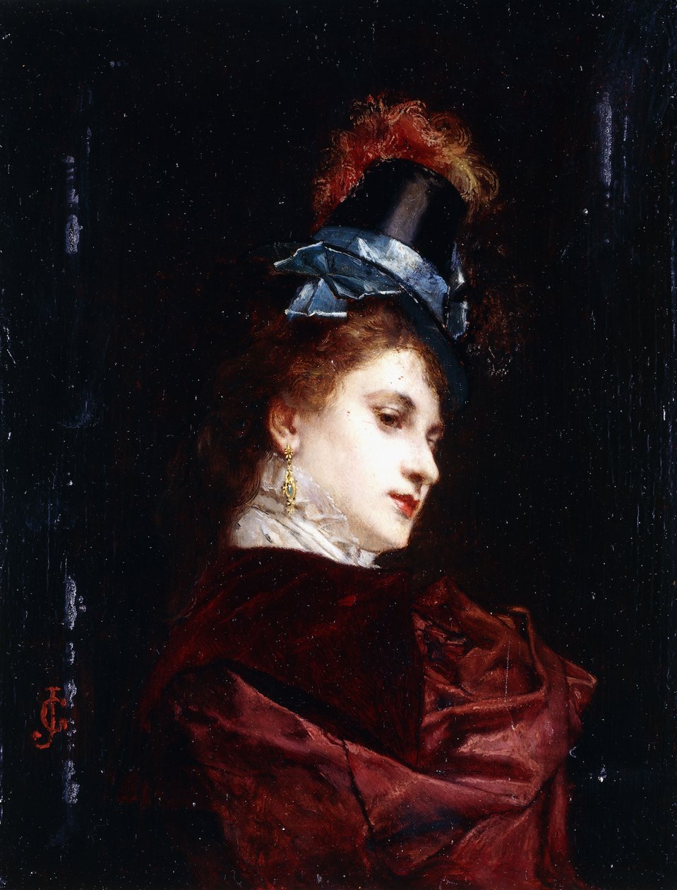 Den nye hatten, av Gustave Jacquet