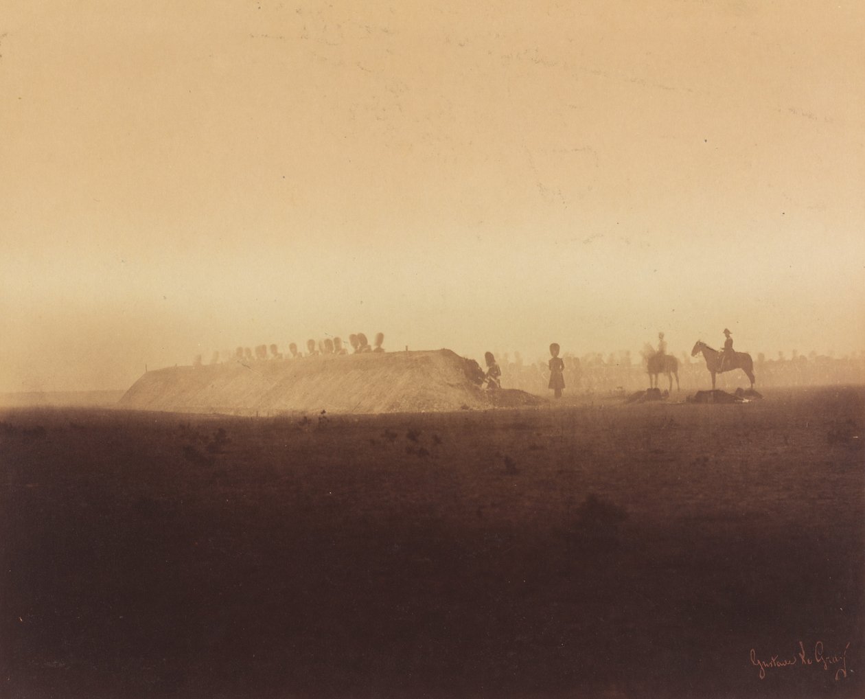 Kavalerimanøvrer, Camp de Chalons av Gustave Le Gray