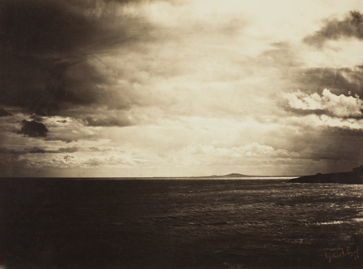 Skyet himmel, Middelhavet, 1857 av Gustave Le Gray