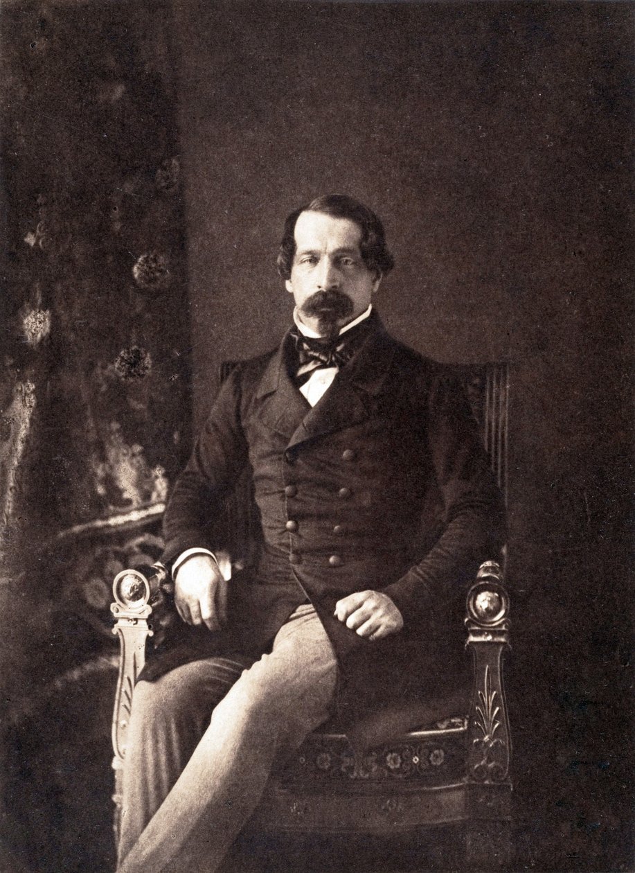 Louis Napoleon Bonaparte (1808-1873) fremtidige keiser Napoleon III, her som den første presidenten i den franske republikken, foto av Gustave Le Gray av Gustave Le Gray