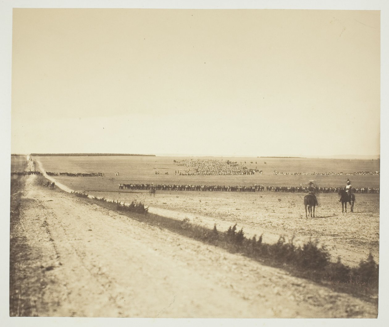 Manøvrer, Camp de Châlons av Gustave Le Gray