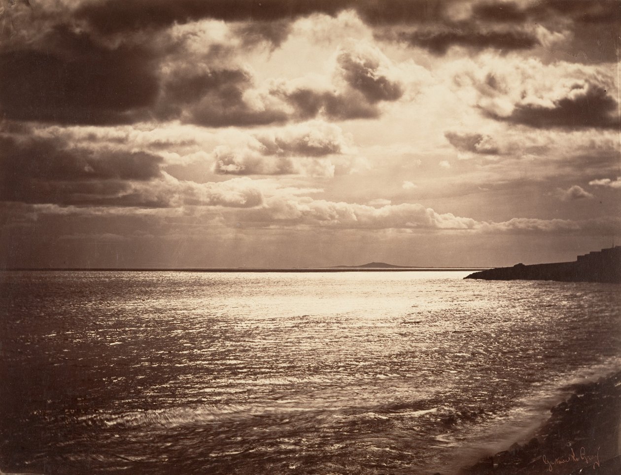 Middelhavet - Sète, 1857. av Gustave Le Gray