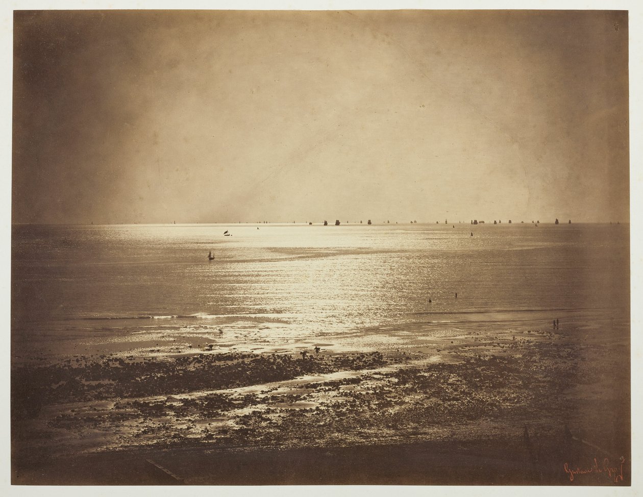 Sjølandskap, Normandie av Gustave Le Gray