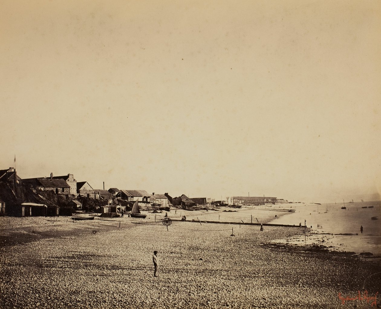Stranden ved Sainte-Adresse av Gustave Le Gray