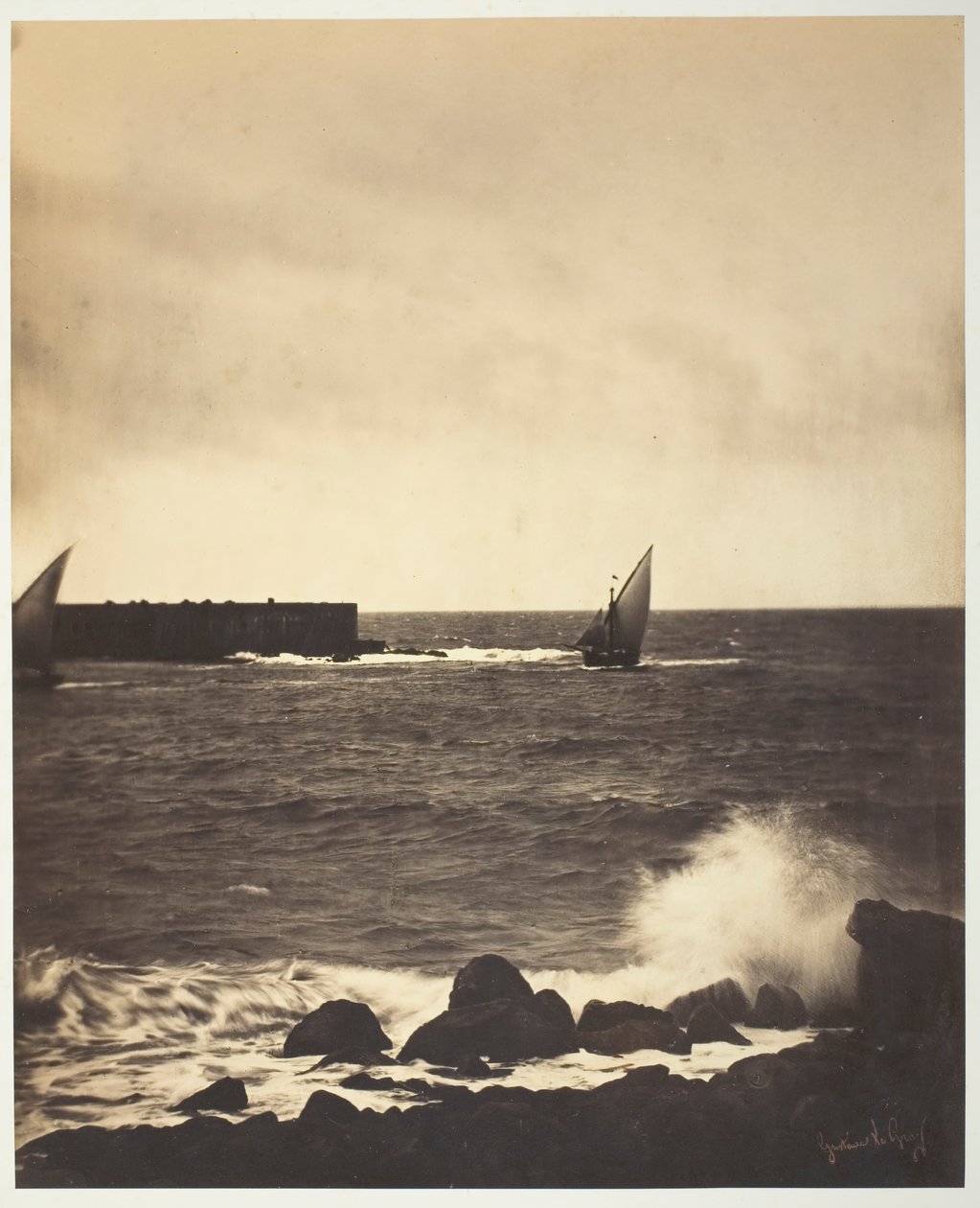 The Breaking Wave, 1857. av Gustave Le Gray