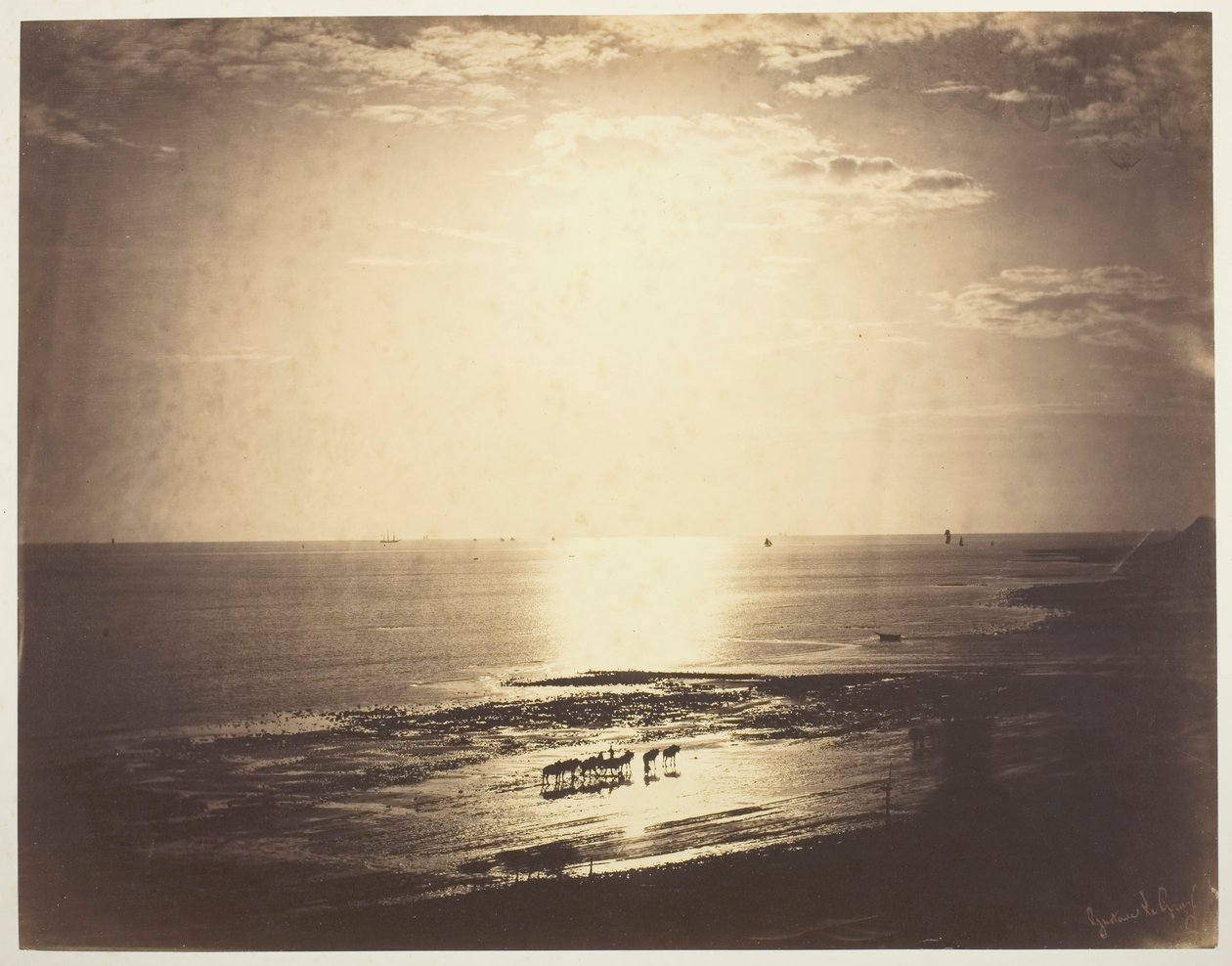 The Haloed Sun, 1856. av Gustave Le Gray