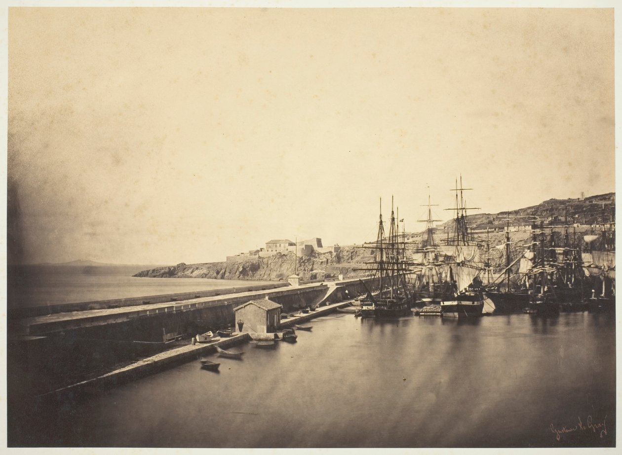 Kaien på Sète av Gustave Le Gray