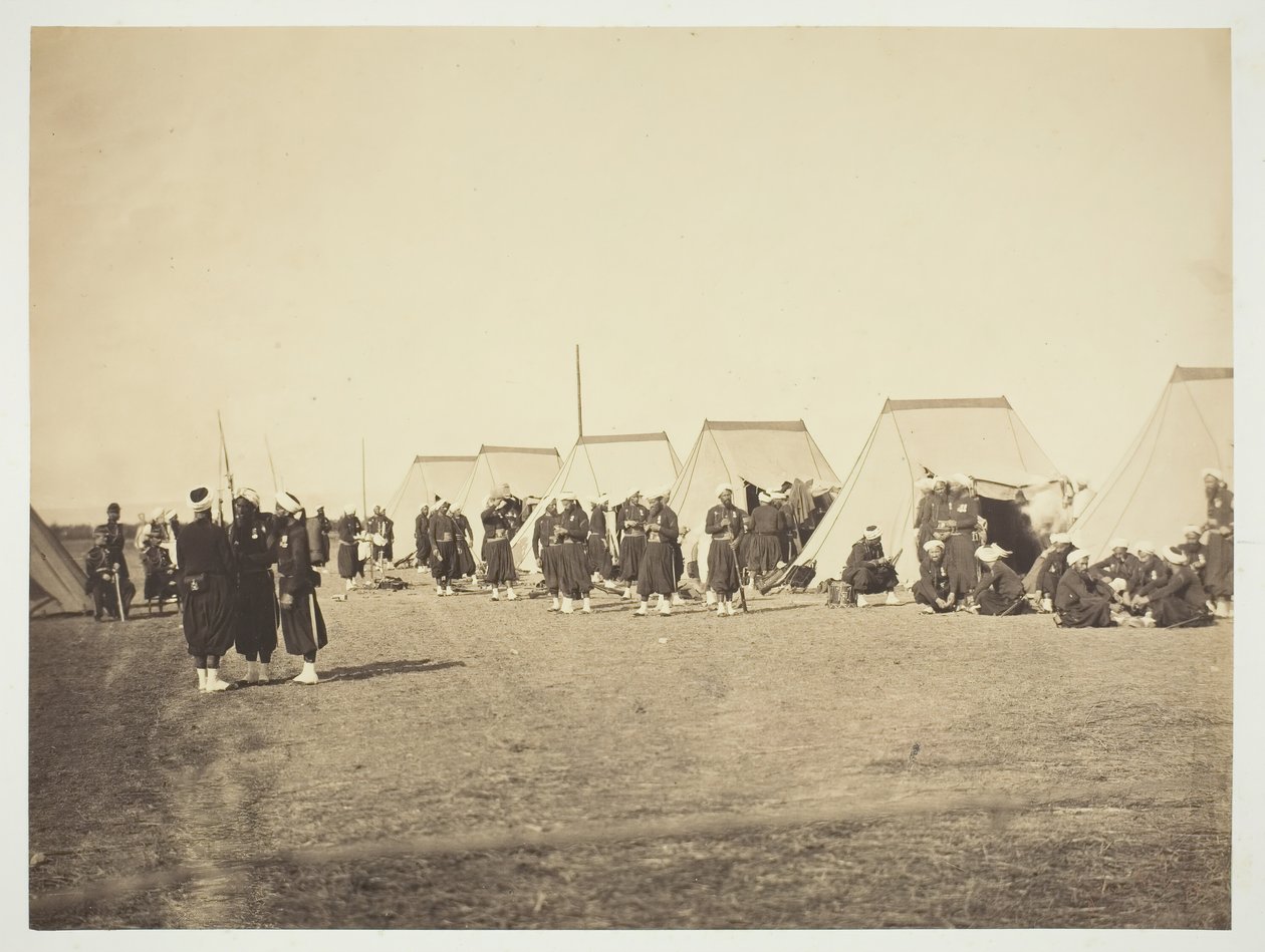 Uten tittel [Zouaves], 1857. av Gustave Le Gray