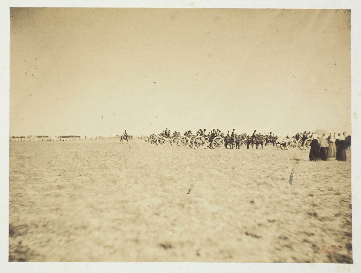 Uten tittel [artilleri], 1857. av Gustave Le Gray