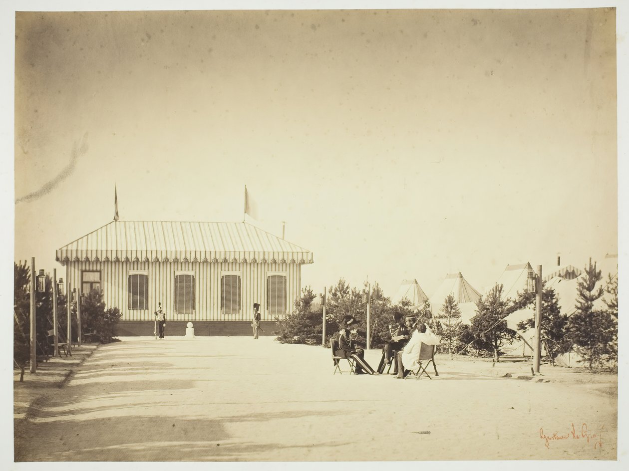 Uten tittel [offiserer], 1857. av Gustave Le Gray