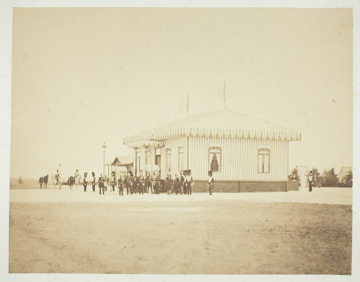 Uten tittel [offiserer og dignitærer], 1857. av Gustave Le Gray
