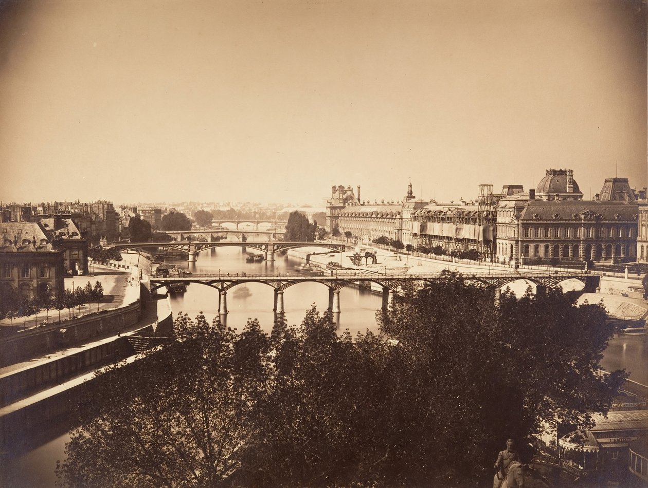 [Utsikt over Seinen, Paris], 1857. av Gustave Le Gray