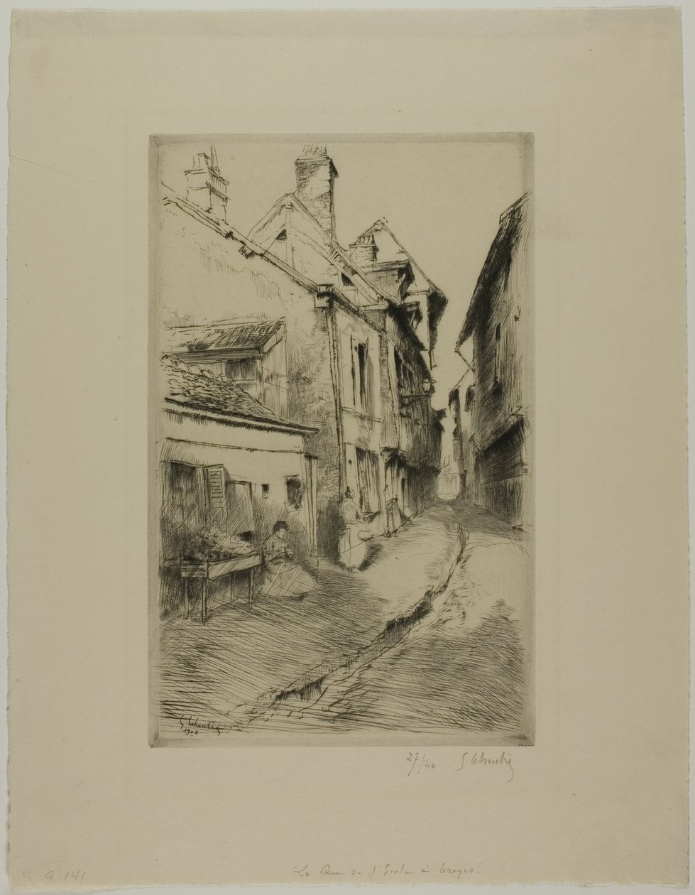 Skolegaten, Troyes av Gustave Leheutre