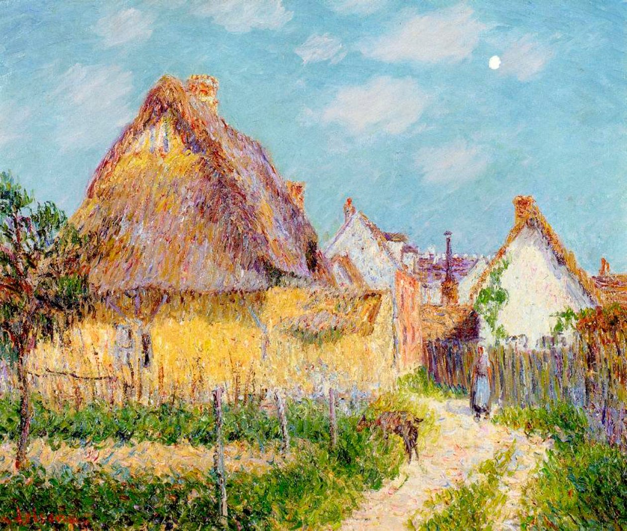 Hytte på Le Vaudreuil, 1903 av Gustave Loiseau