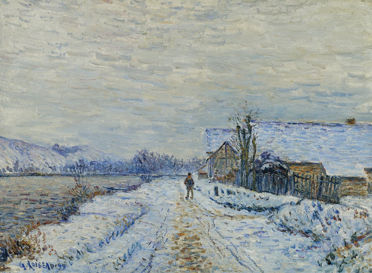 Effekten av snø ved Tournedos, 1899 av Gustave Loiseau