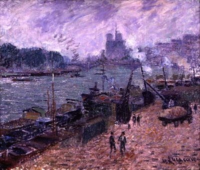 Henri IV-broen (olje på lerret) av Gustave Loiseau