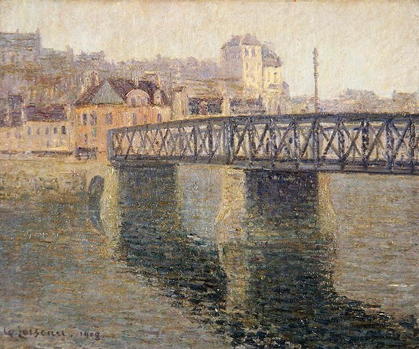 Jernbroen ved St. Ouen av Gustave Loiseau