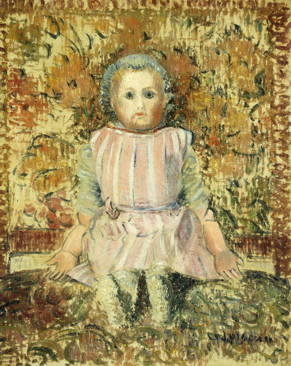 Dukken; Dukken, ca. 1919 av Gustave Loiseau