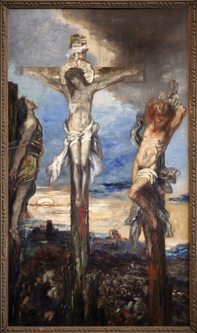 Kristus og de to tyvene av Gustave Moreau