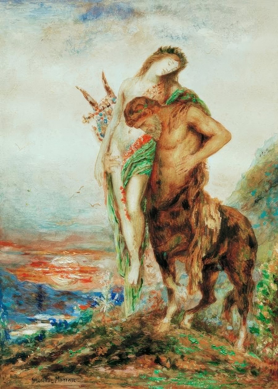 Den slitne kentauren av Gustave Moreau