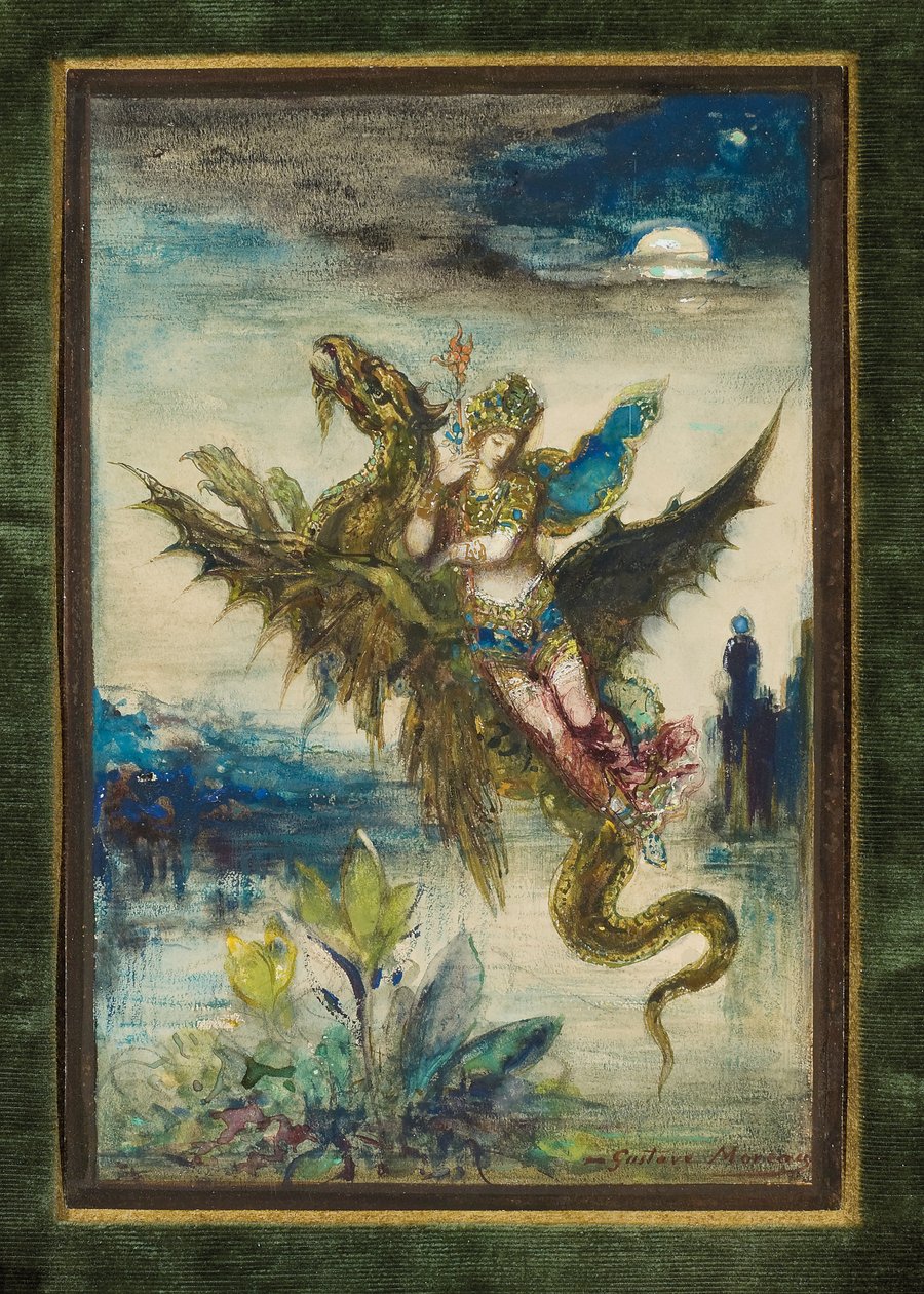 Dream of the Orient eller The Peri, ca. 1881 av Gustave Moreau