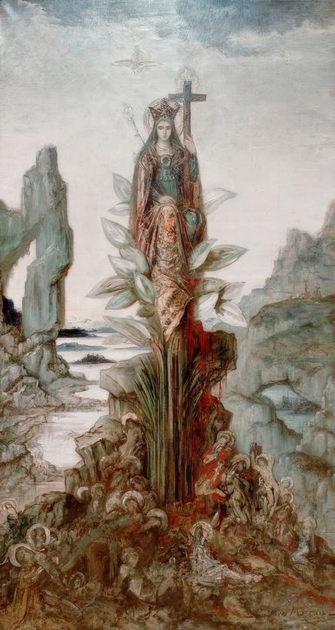 Mystisk blomst av Gustave Moreau