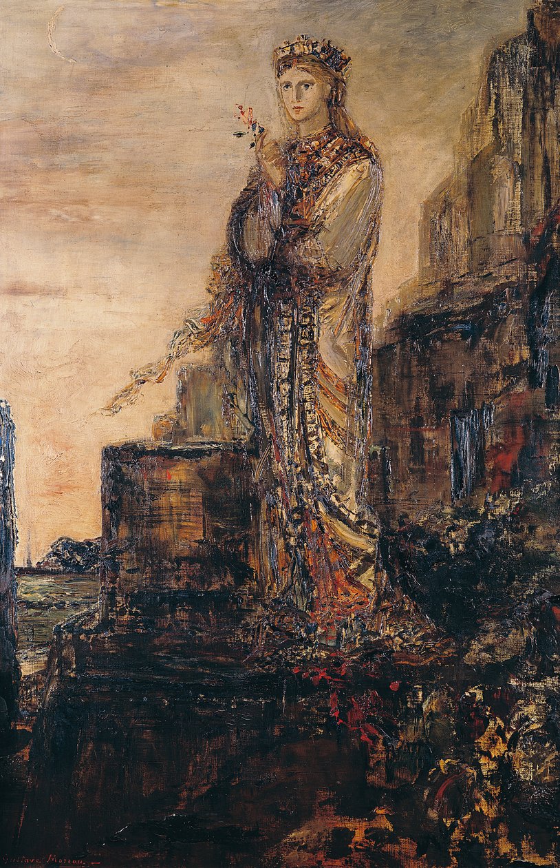 Helen på vollene i Troy av Gustave Moreau