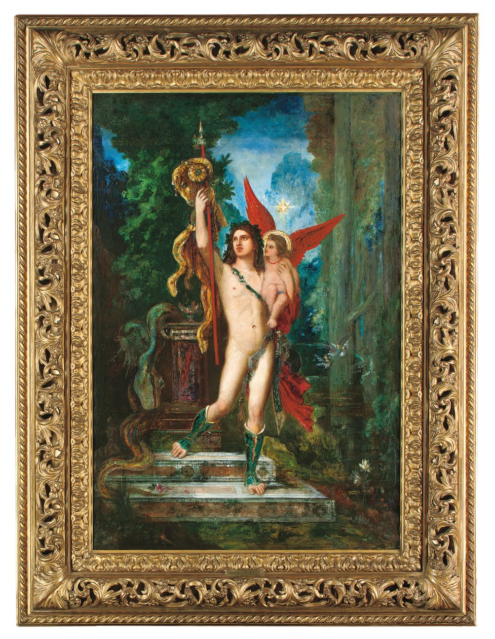 Jason og Eros, 1890-91 av Gustave Moreau
