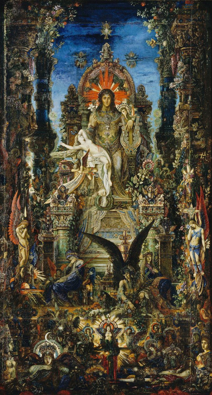 Jupiter og Semele, 1894-95 av Gustave Moreau