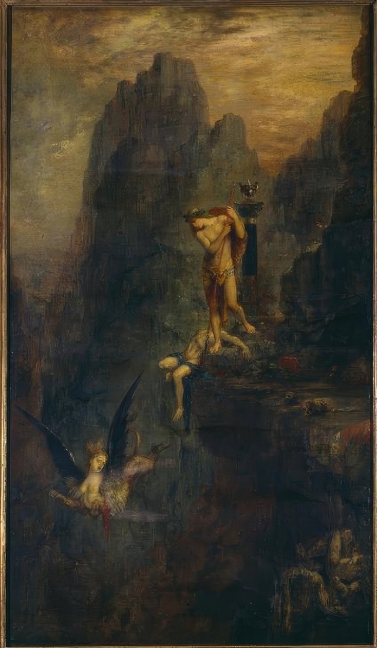 Sfinxen gjettet av Gustave Moreau