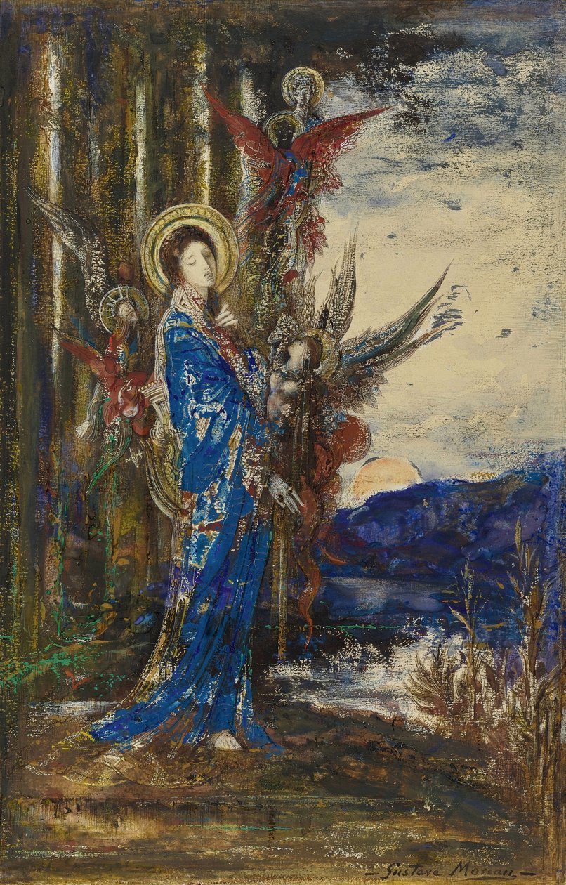 ""bevisene"" Akvarell av Gustave Moreau (1826-1898) Privat samling av Gustave Moreau