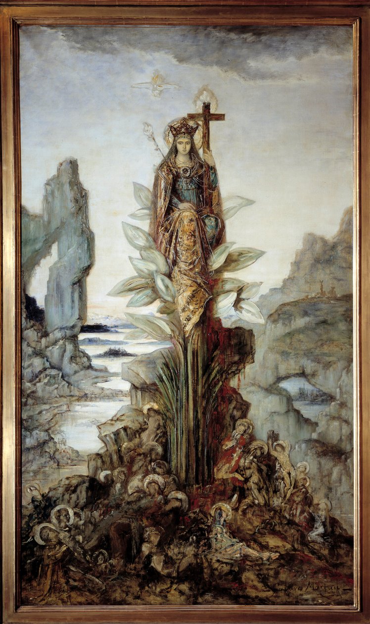 Mystisk blomst. Maleri av Gustave Moreau (1826-1898) av Gustave Moreau
