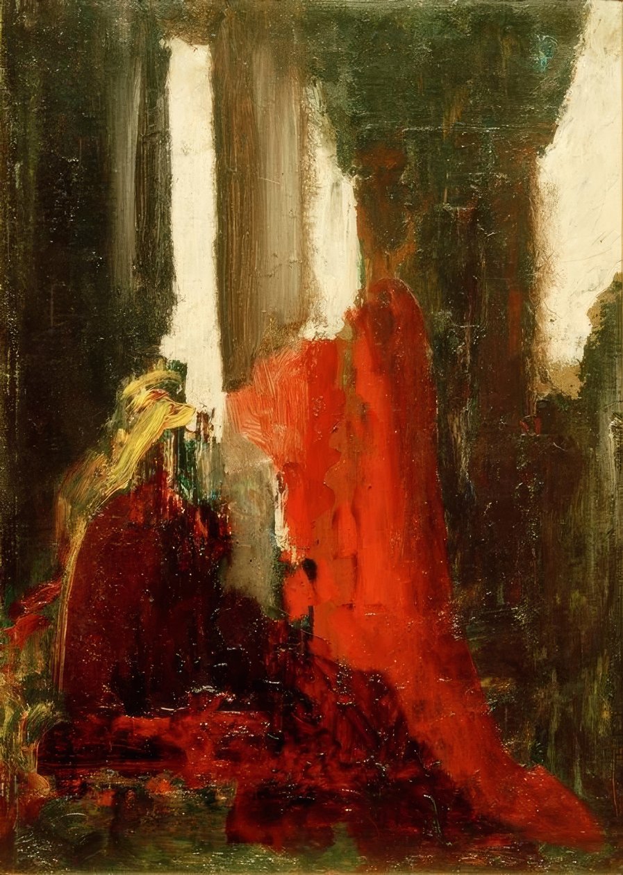 Uten tittel (fargeskisse) av Gustave Moreau