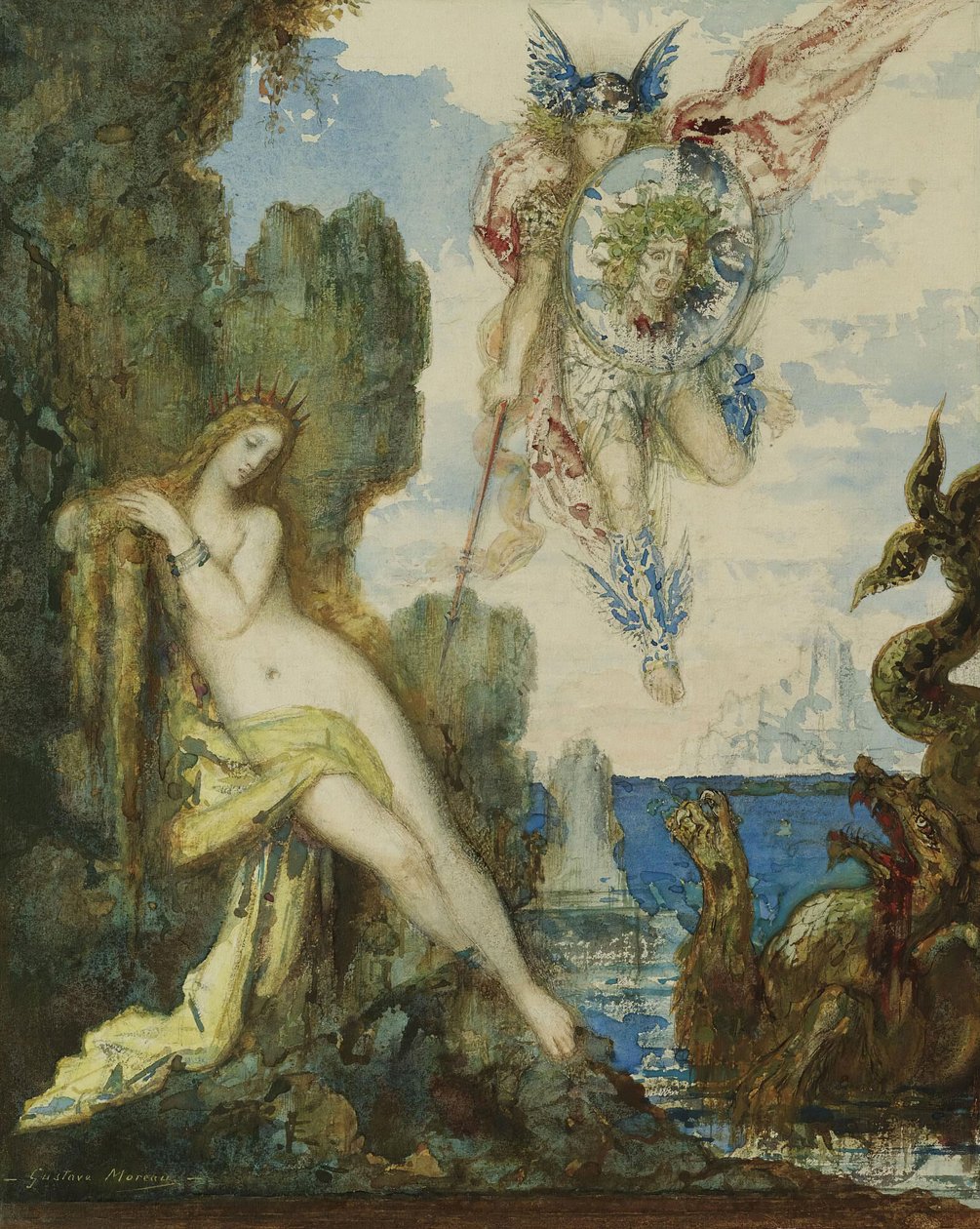 Perseus og Andromeda, 1882. av Gustave Moreau