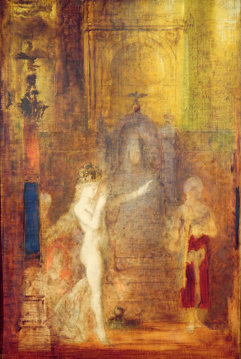 Salome danser før Herodes, ca. 1876 av Gustave Moreau