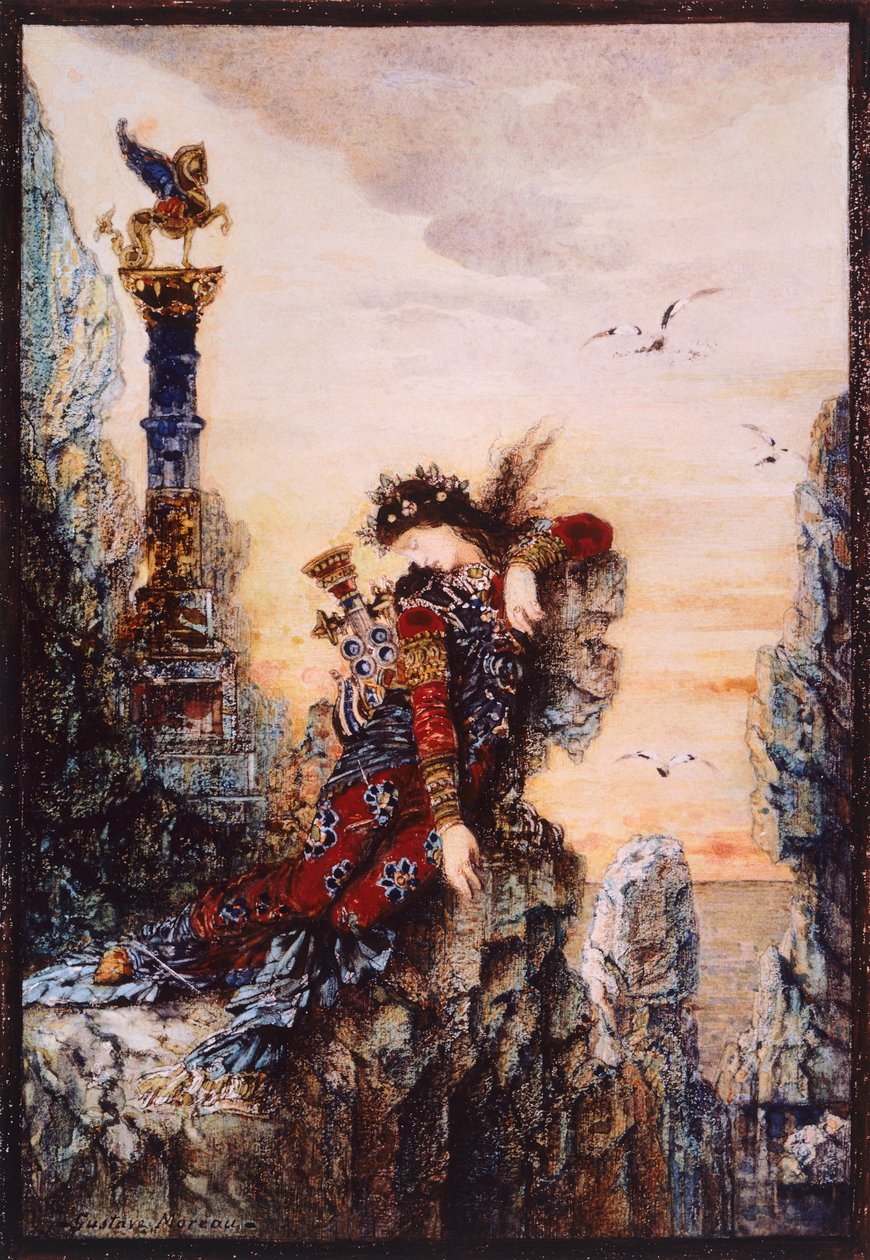Sapphire, av Gustave Moreau (1826-1898), olje på lerret av Gustave Moreau