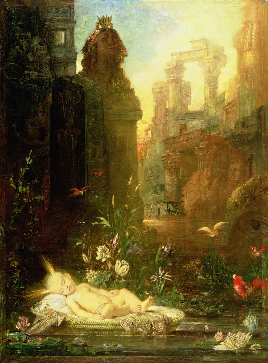 The Infant Moses, ca. 1876-78 av Gustave Moreau