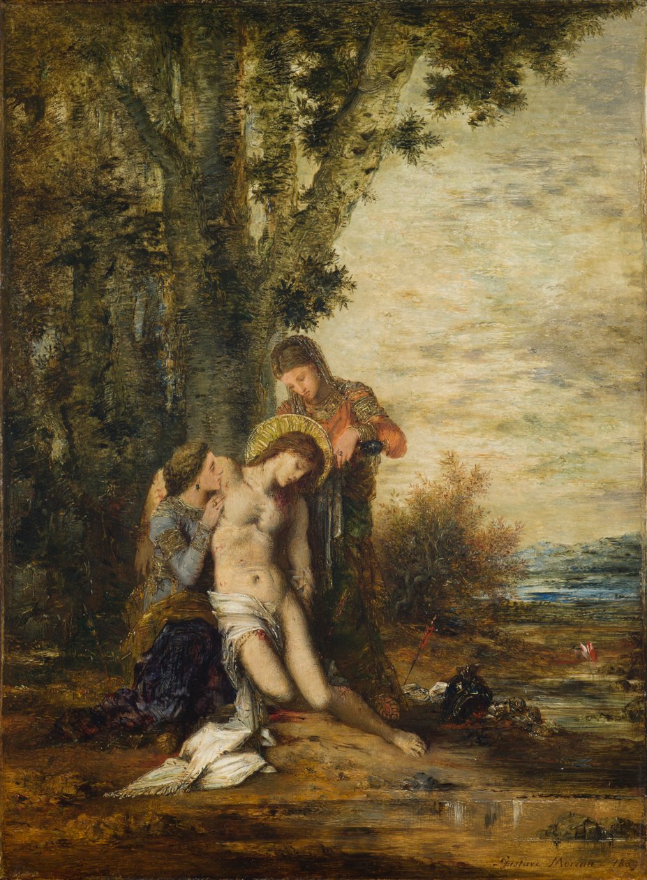 Den martyrdøde Saint Sebastian av Gustave Moreau
