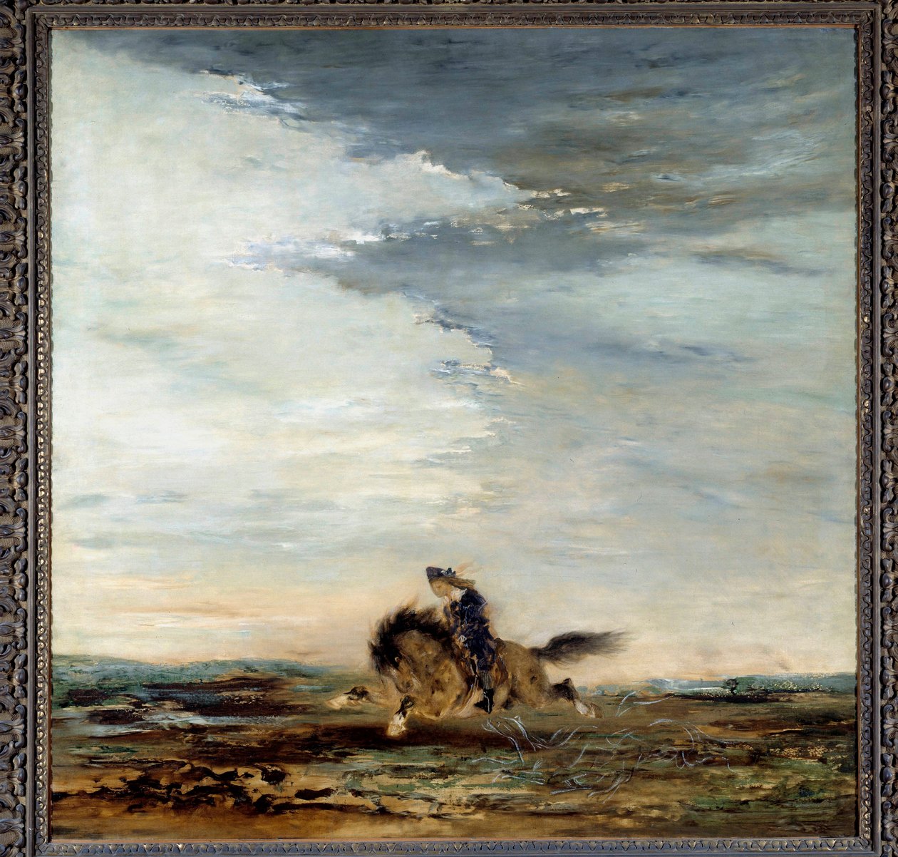 The Scottish Rider Painting av Gustave Moreau (1826-1898) 1800-tallet. Paris, Musee Gustave Moreau av Gustave Moreau