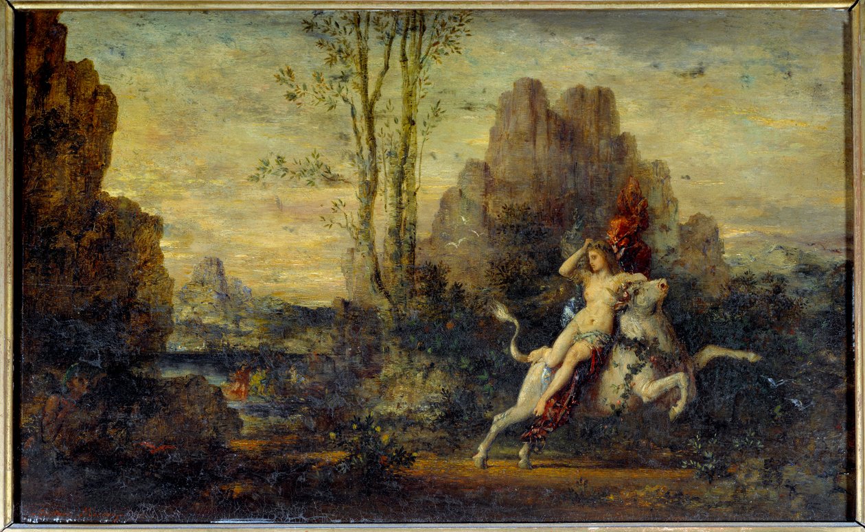 Kidnappingen av Europa. Maleri av Gustave Moreau (1826-1898) av Gustave Moreau
