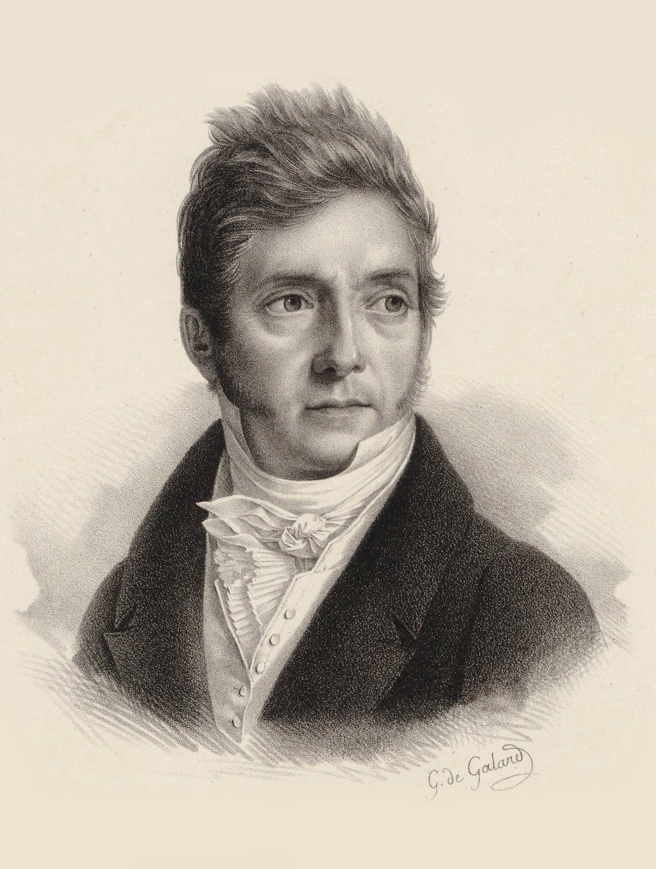 Portrett av komponisten Pierre Jacques Joseph Rode 1774-1830. av Gustave de Galard