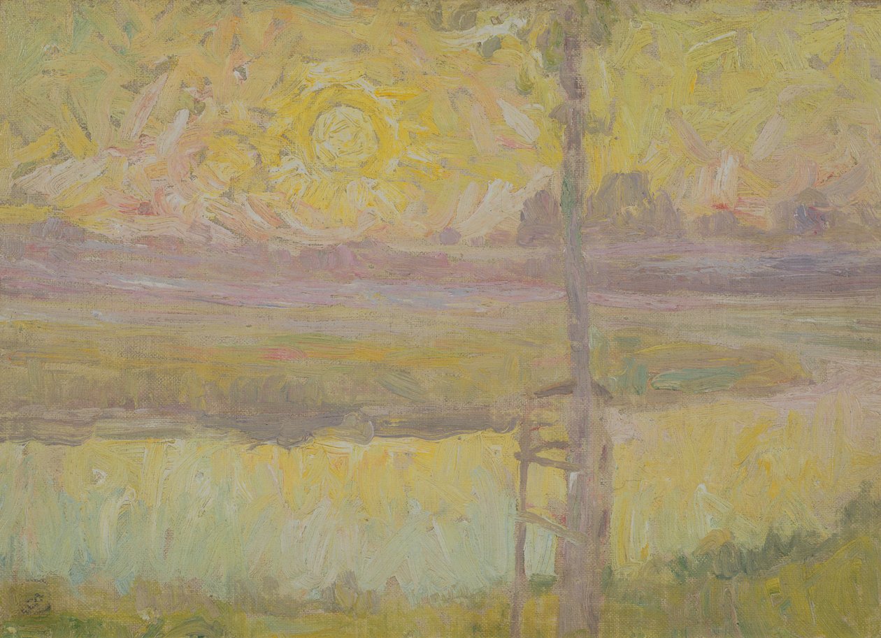 Jardin a Laethem-Saint-Martin, ca. 1910 av Gustave de Smet