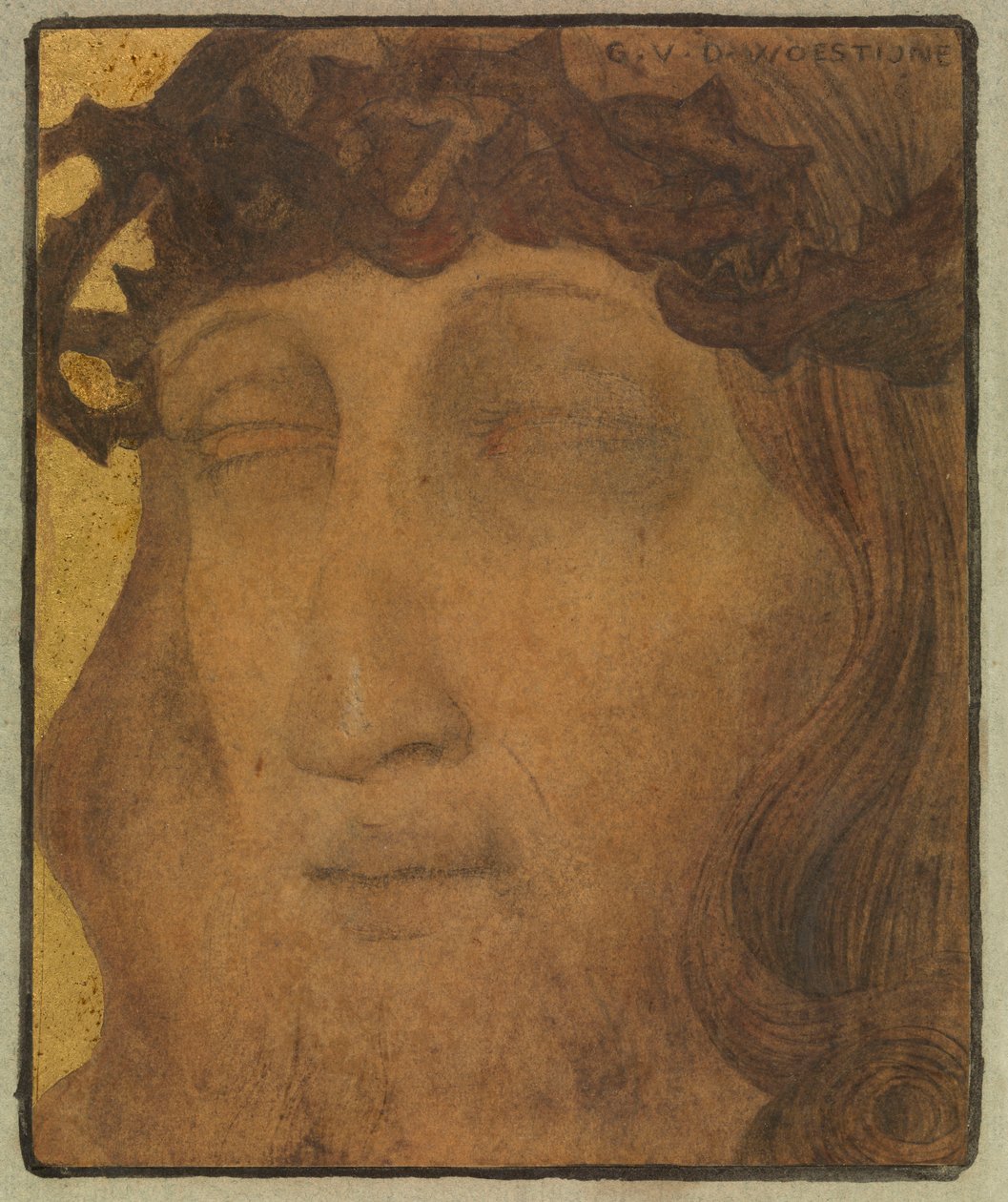 Kristus med tornekronen av Gustave Van de Woestyne