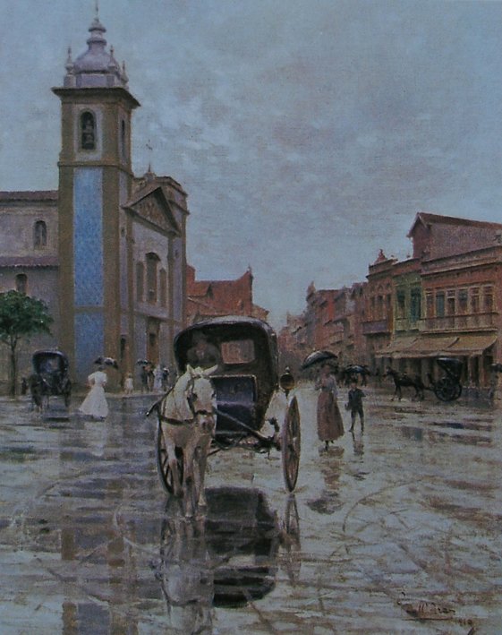 Lapa -torget under regnet av Gustavo DallAra